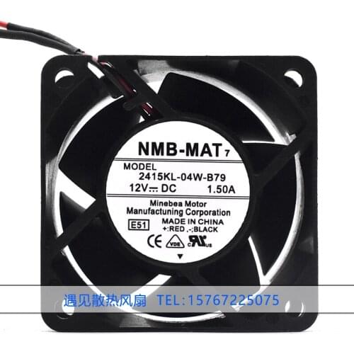 New original 2415KL-04W-B79 12V 1.50A 6CM 6038 server cooling fan