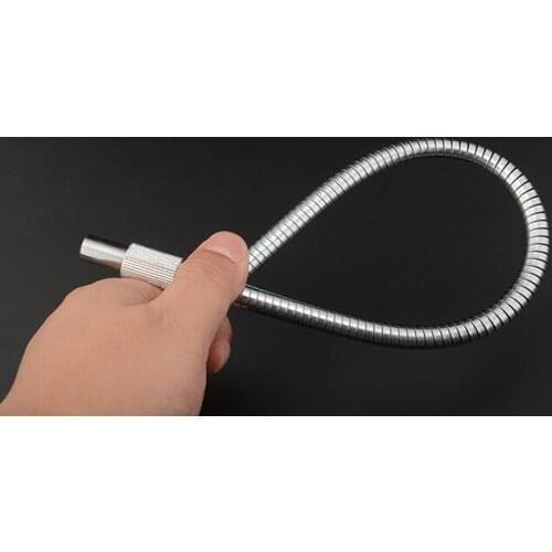 1pc 400mm Metal Flexible Shaft Crankshaft Screwdriver Connecting Link For Electronic Drill Connection Shaft Rod Extension