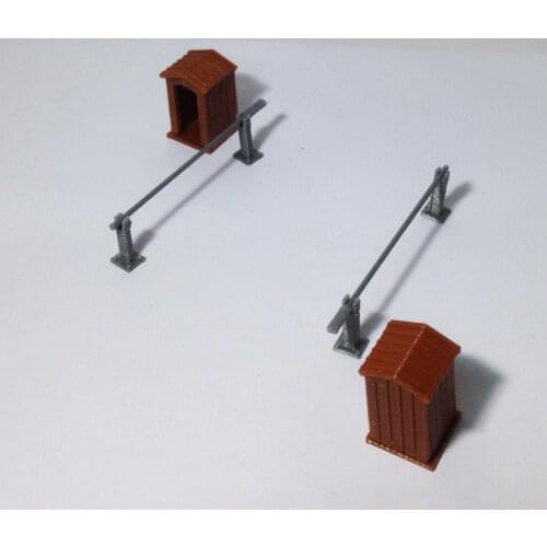 Outland Models Diorama Guard Post Set x2 HO OO Scale fit 1:72 1:76 Train Railway