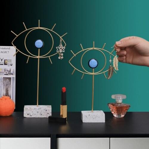 Creative Iron Art Eyes Jewelry Stand Display Earring Holder Necklace Ring Pendant Bracelet Storage Racks Gifts for Girlfriend