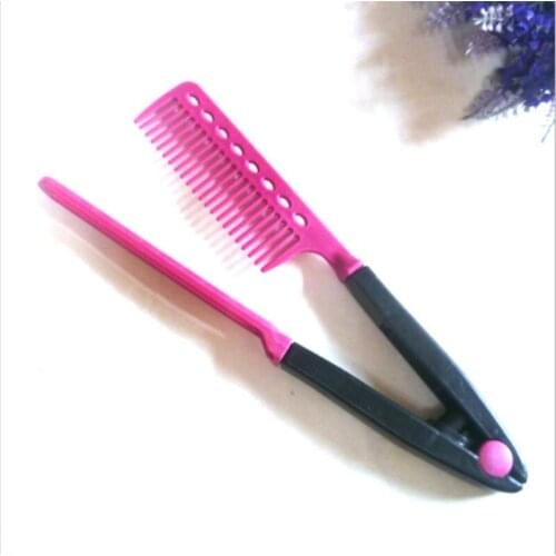 V Type Hair Combs Hair Straightener DIY Salon Haircut Hairdressing Styling Tool Barber Anti-static Combs Brush 100pcs