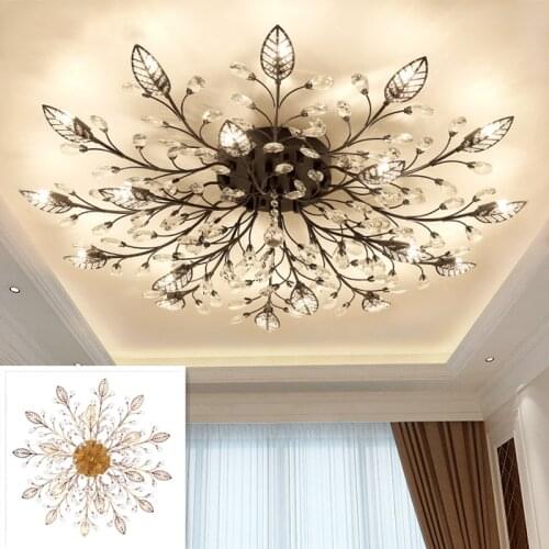Nordic Modern Lron Led Luxury Chandeliers Light Lamp for Loft Living Room Bedroom Home Hall Dining Deco Black Gold G9 Bird
