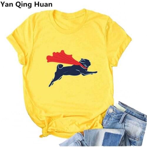 Yan Qing Huan 2019 Summer Hot New Hero Leopard Animal Pattern Tees Fashion Harajuku Cotton Round Neck Print Tops Womens T-shirt