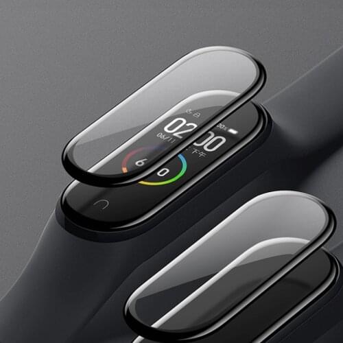 4D Protective Glass For Xiaomi Mi Band 4 Film Glass Scratch-Resistant Protector Mi Band 4 Screen Protector Miband 4 Wide/Narrow