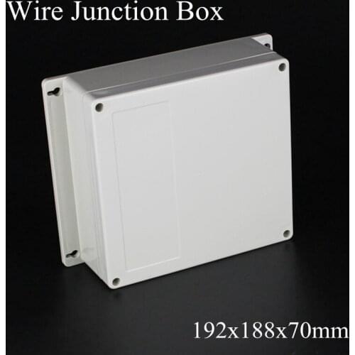 192x188x70mm ABS IP65 Waterproof Plastic Wire Junction Box With Mounted Distribution Enclosure Project Case Electronic Terminal