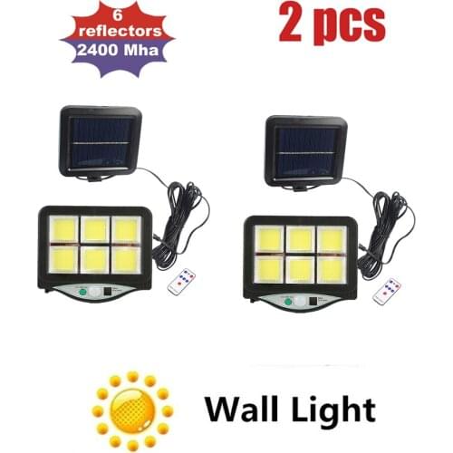 2pcs seperable Waterproof 120LED Solar Light Outdoor Solar Lamp PIR Motion Sensor Sunlight Street Lights for Garden Decoration 3