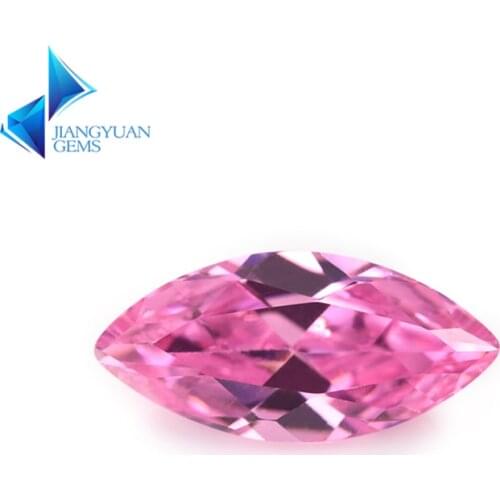 5A Pink 1.5x3-10x20mm Marquise Shape CZ Stone Synthetic Gems Cubic Zirconia