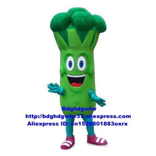Broccoli Brocoli Brocolli Cauliflower Vegetable Mascot Costume Cartoon Character Party Hard Down Halloween All Hallows zx469