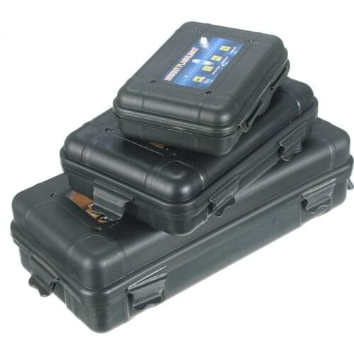 3 size Black Plastic Flashight Tool Storage Case Box For 18650 14500 LED Flashlight For Outdooors Camping Hiking