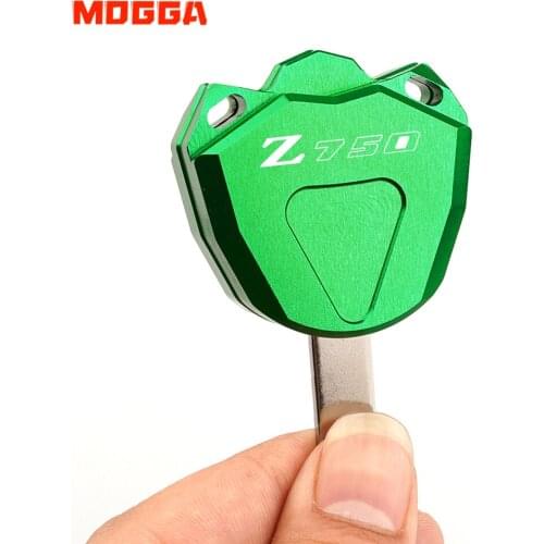 Motorcycle CNC Key Case Key Cover Key Shell For KAWASAKI Z750 Z750S 2004-2012 (Key Without chip) Aluminum Accessories