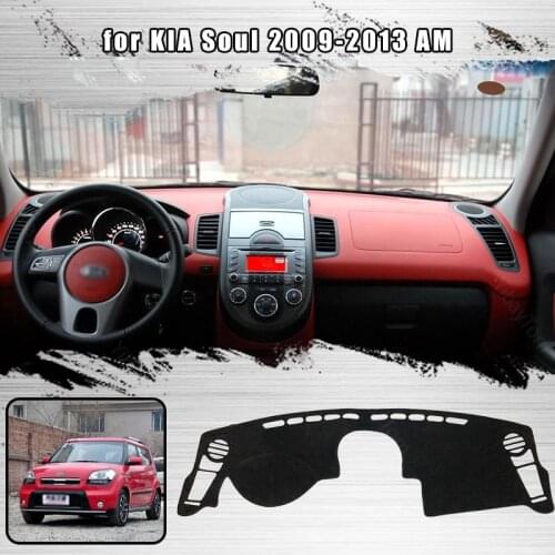 For KIA Soul 2009-2013 AM Dashmat Dashboard Cover Dash Cover Mat Protective Carpet Styling