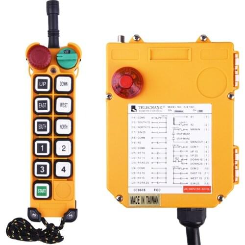 F24-10D Industrial 10 button digital wireless tow truck remote control switch