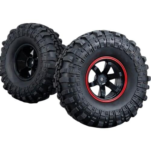 110MM 1.9 Inch Rim Tyre Wheel Tire For 1/10 RC Rock Crawler SCX10 D90 TRX4
