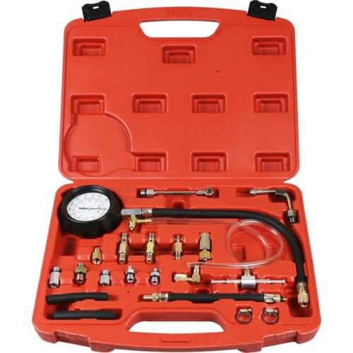 Compressometer 0-140 psi fuel pump injector tester pressure gauge gasoline pressure sensor топли
