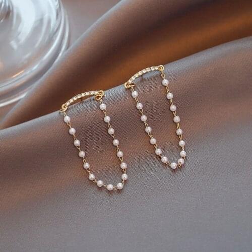 Korean fashion jewelry creative simple smiley tassel earrings temperament wild trend statement earrings for women