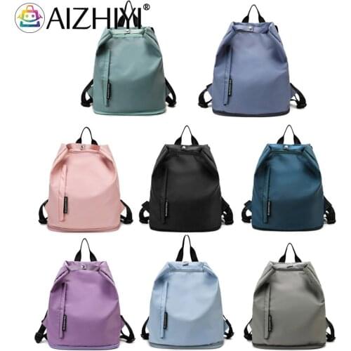 Fashion Women Men Yoga Gym Waterproof Oxford Cloth Solid Color Backpack Fitness Sports Multifunctional Luggage Bag Knapsacks