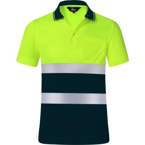 Reflective t Shirt Men High Visibility Reflective Safety Shirt hi vis Workwear Clothes Work Shop Shirt Men Mechanic