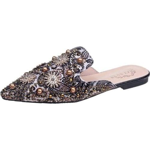 Zapatos Mujer Verano 2021 Women Mules Ladies Summer Slippers Women Designer Shoes Heels Flat Casual Womens Summer Flip-flops