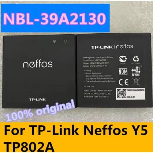 100% Original 2130mAh NBL-39A2130 For TP-Link Neffos Y5 TP802A Battery