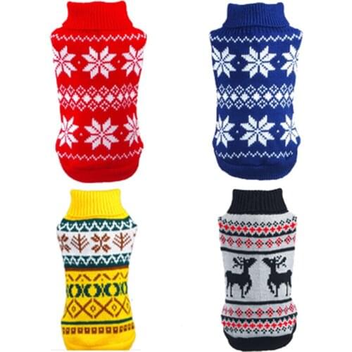 Pet clothes autumn and winter comfortable and warm knitted dog clothes small and medium type dog sweater dog vest dog supplies