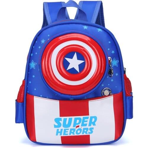 3-6 Year Old School Bags For Boys Super heroes Waterproof Backpacks Bookbag Kids Kindergarten Shoulder Bag Knapsack