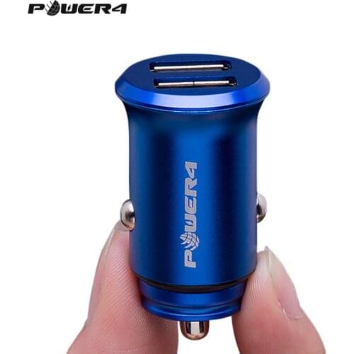Power4 Mini Led USB Car Charger 4.8A For Samsung Xiaomi Phones Fast Charging in Car Charger Adapter QC3.0/2.0 For iPhone Oneplus