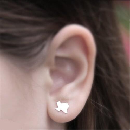 Sales In Europe And The United States, The United States Texas Map Earrings Gifts To Friends