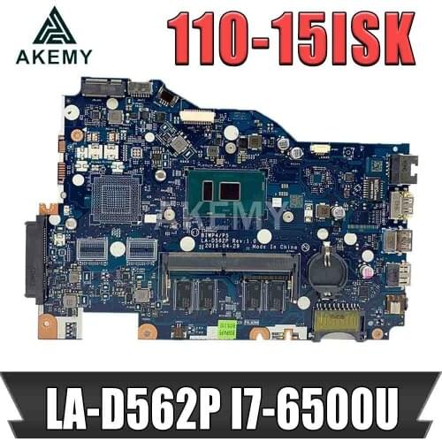 SAMXINNO BIWP4/P5 LA-D562P Motherboard For Lenovo Ideapad 110-15ISK LA-D562P Laotop Mainboard with I7-6500U 4GB RAM