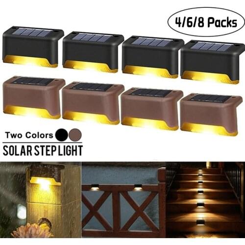 Solar Stairs Light LED Garden Light Solar Fence Lamp Outdoor Solar Deck Lights Waterproof Wall Light Solar Landscape Lights