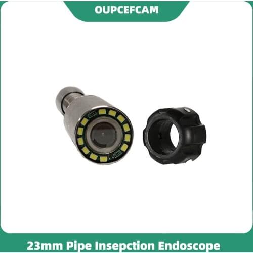 23mm Waterproof Sewer Drain Pipe Wall Inspection Endoscope Camera Head With 12pcs Lights