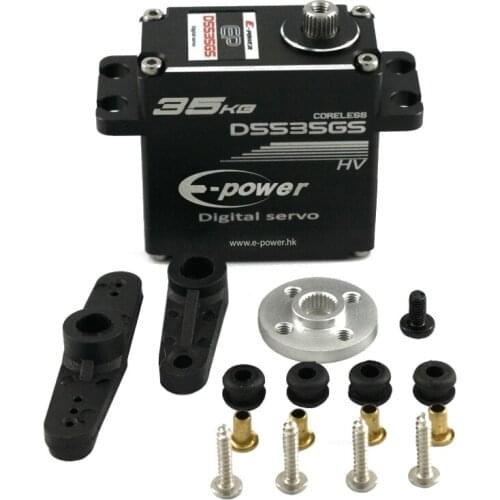 Waterproof High Torque D5535GS D5545GS 35KG 45KG 6.0-8.4V Metal Gear Digital Servo JR Plug For 1/8 1/10 RC Car Baja Truck