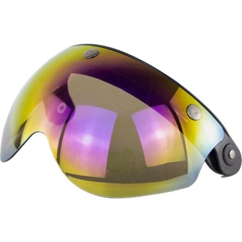 W glasses 3 Snap 3/4 Helmet Shield with FLIP UP Hinge for TORC T50 Vintage Moto