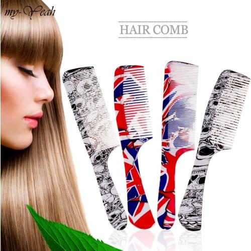 3 Styles Hair Comb Professional Curved Straight Hair Brush HairCutting Anti-static Comb Barber Salon Hairdressing Tools