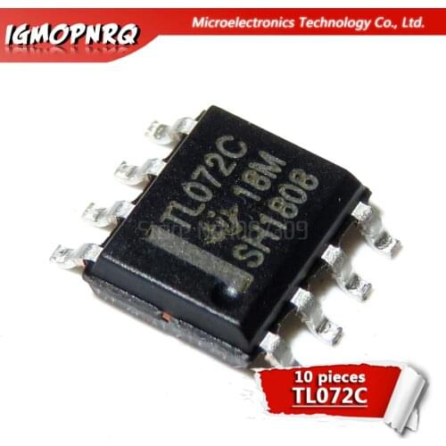 10pcs TL072CDR TL072C TL072 SOP8 LOW-NOISE JFET-INPUT OPERATIONAL AMPLIFIERS new original