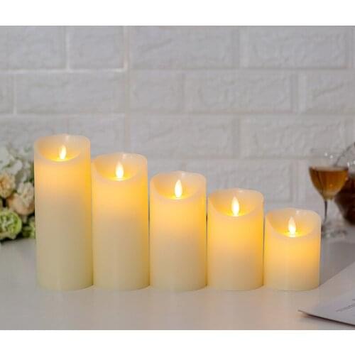 3/5pcs Flickering Flameless Led Candle Battery Operated for Wedding /Party/Home/Christmas/Bedroom Decoration Lovely Night Light