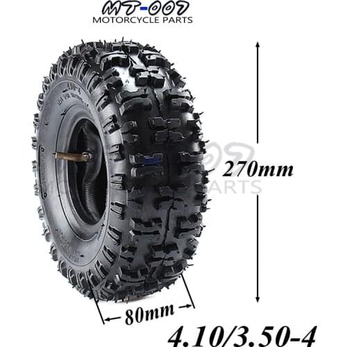 4.10/3.50-4 410/350-4 ATV Quad Go Kart 47cc 49cc Chunky 4.10-4 Tire inner tube For All Models 3.50-4 4"