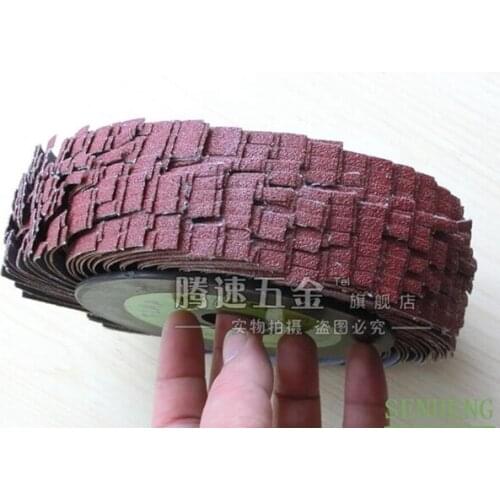 5piece120# Gauze silk wire carpenters grinding polishing wheel