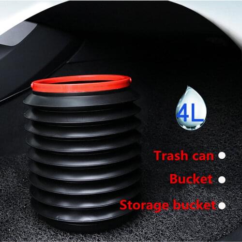 Car Folding barrel Trash Can for Cadillac CTS XTS SRX ATS CT6 ESCALADE XT4 XT5 XT6 Escala Elmiraj ELR