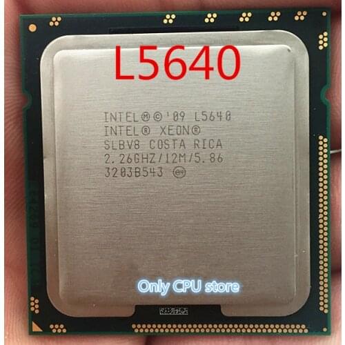 Free shipping INTEL Processor L5640 CPU six nuclear official version 12 thread server U support