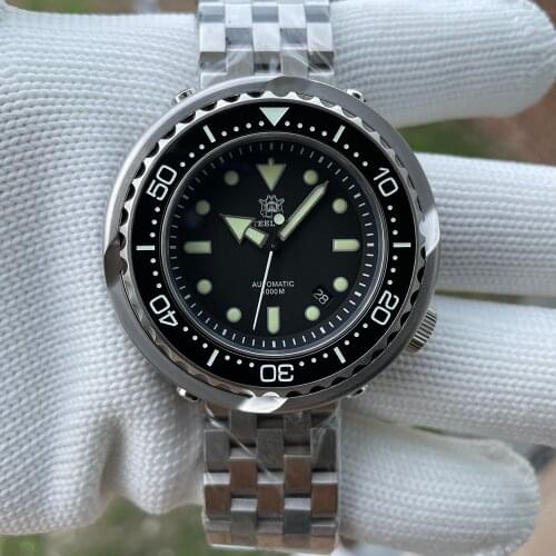 Steeldive Mens Diving Watch 1000M Water Resistance Ceramic Bezel NH35A Automatic Movement Tuna Mechanical Watches