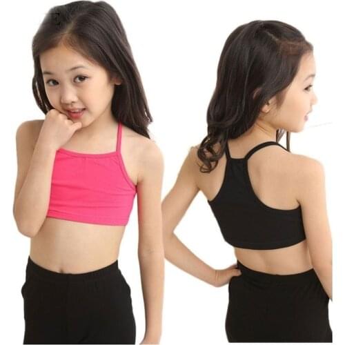 Candy Color Kids Underwear Model Cotton Tops For Girls Teenager Girls Camisole Kids Singlets Children Undershirt Baby Clothing