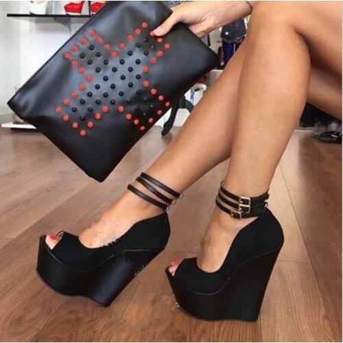 LanLoJer Free Postal Sexy Fashion Leather Fabric Sexy Wedding Women Fetish Shoes Heel Ultra-high Heel Shoes 15CM Hig