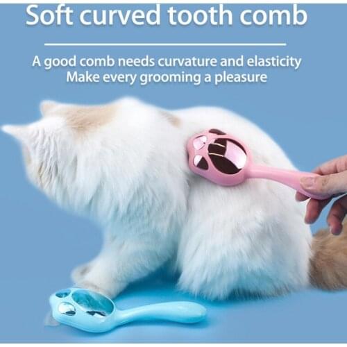Pet Massage Comb Claw Shaped Handle Pet Grooming Tool to Remove Loose Hairs for Cats and Flea Cat Professional Grooming Tool