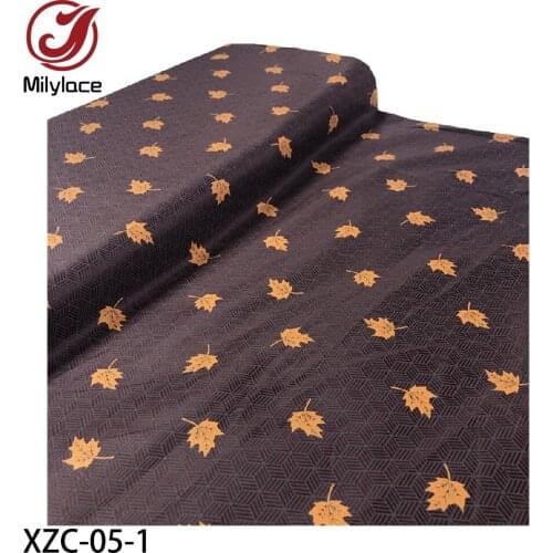 New Terylene Printing Fabric 2020 High Quality Dubai Style Clothing Fabrics for Mens Wear XZC-05