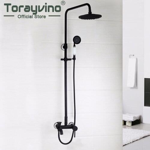 Sumptuous Delicate Oil Rubber Bronze Bathroom Faucet Wall Mounted Hot Cold Water Mixer Distinguished Bathroom Faucet