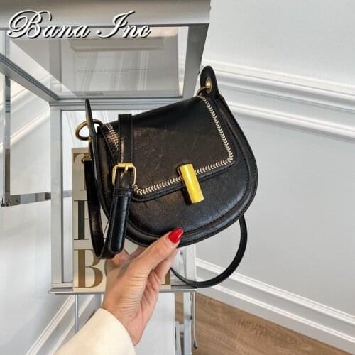 Ladies Bag High Quality Flap Saddle Bags For Women 2021 Shoulder Bag Female Casual Crossbody Shoulder Packs Women Handbag