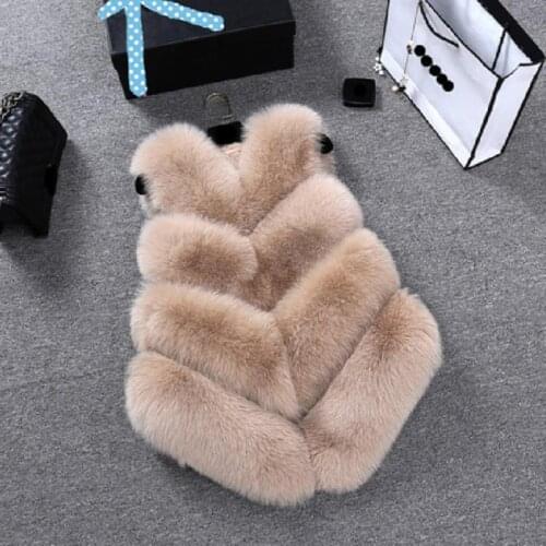 Fake Fur Outerwear Femme For Ladies 2020 Fashion Coat Jacket With Overcoat Female Faux Fur Gilet Furry Womens Clothing Jackets