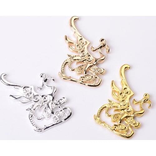 10 Pcs 32*50mm Chinese Style Bird Craft Decorative Charms Hair Accessories Findings DIY Jewelry Making