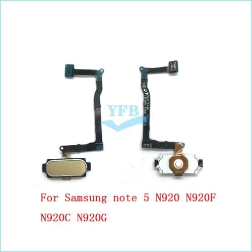 10pcs For Samsung Galaxy Note 4 5 N920 N920F N920C J3 2017 J330 Fingerprint sensor Home Button Finger Print Sensor Flex Cable