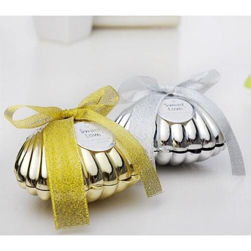 10pcs/lot Shell creative wedding candy box wedding candy box
